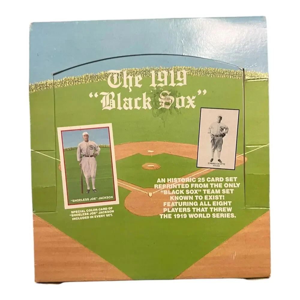 The 1919 Black Sox Unique Team Reprint Display Box complete 48 Packs & Topper